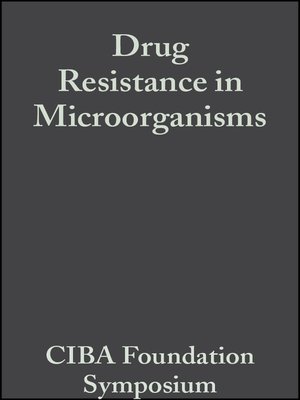 cover image of Drug Resistance in Microorganisms